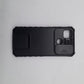 Redmi 9C Heavy Duty Hybrid Protective Case with Camera Slide Cover and 360 Rotatable Kickstand Holder Built-in Stand Armor Bumper