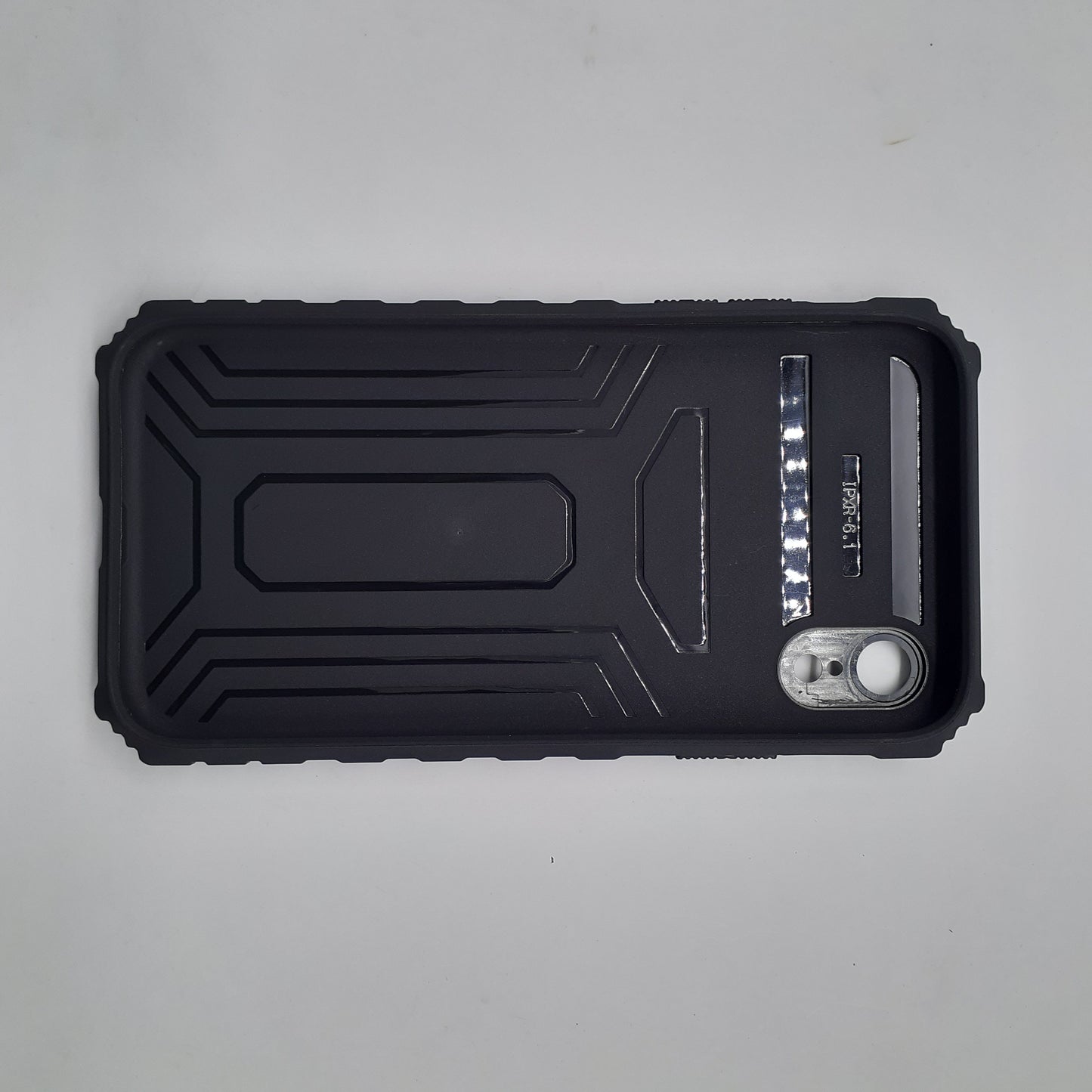 iPhone XR Rugged Protective Phone Case with Camera Lens Slide Cover and Integrated Kickstand for Hands-Free Viewing and Enhanced Privacy