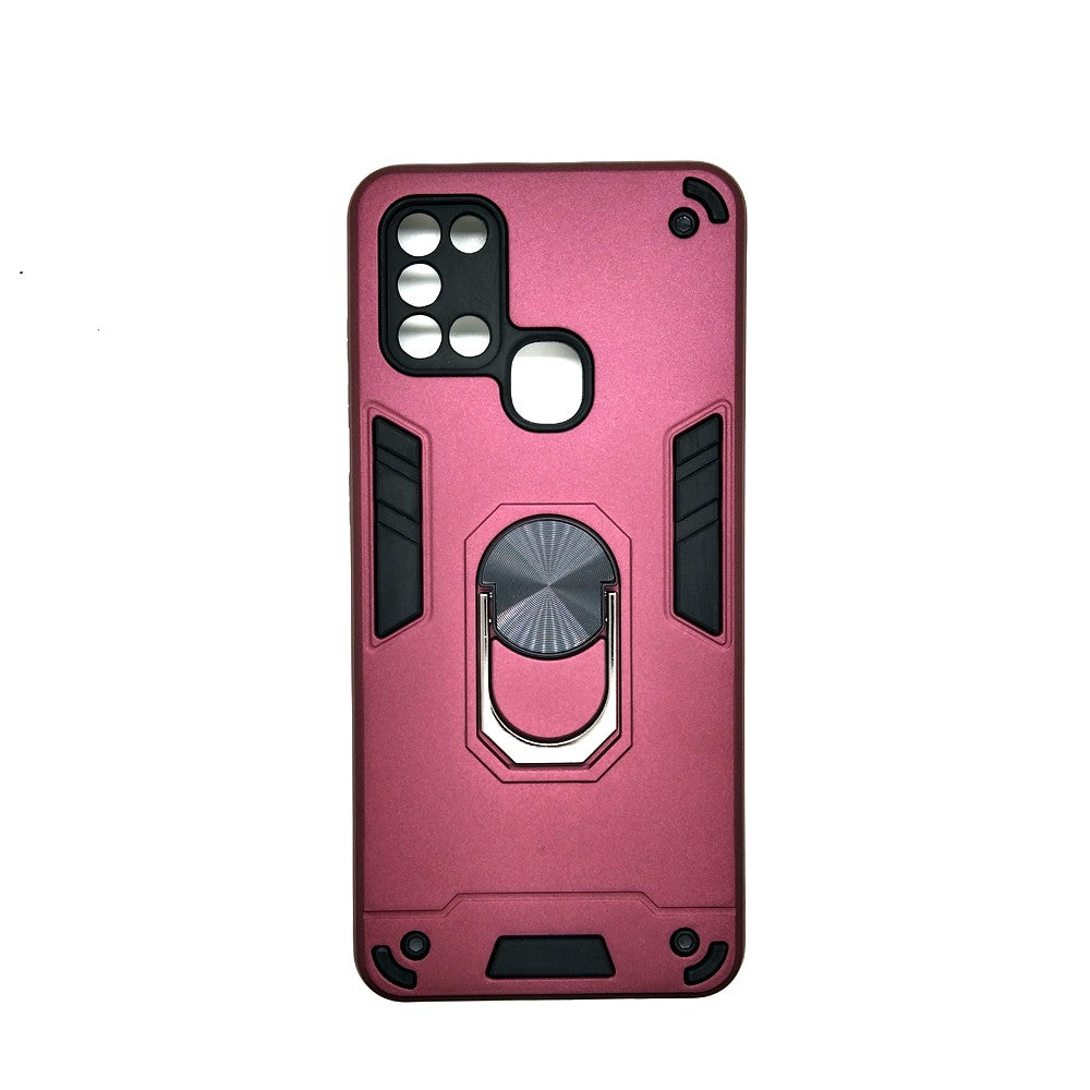 Samsung A21s Hard PC Case with ring holder Shockproof Slim back Cover
