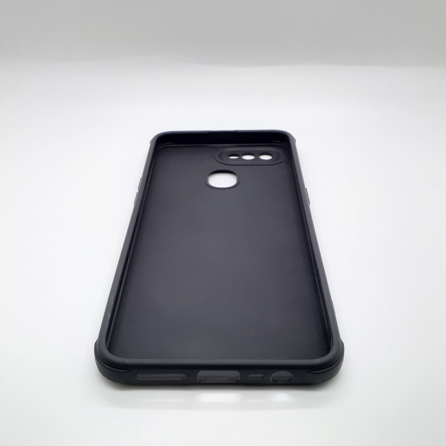 OPPO A5s Carbon Fiber texture Hard Rubber armour back cover shock-porof case