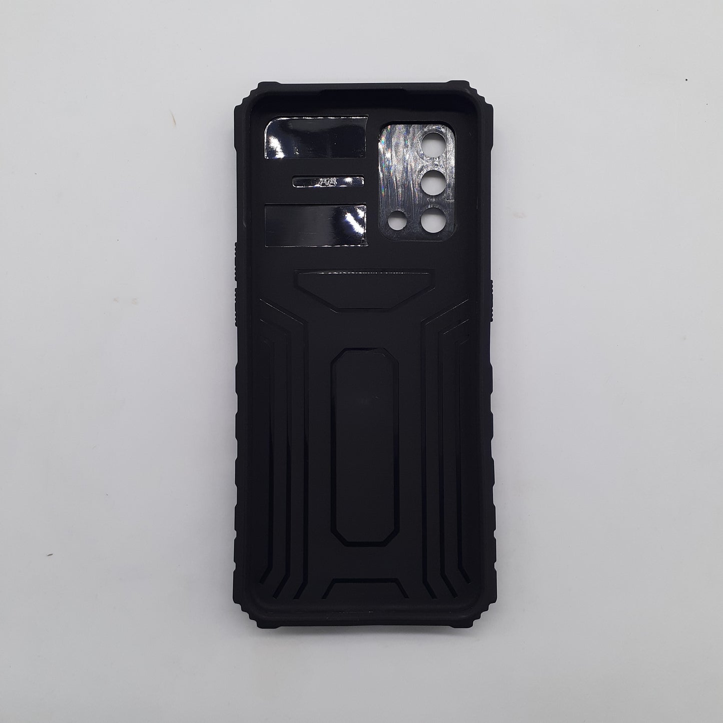 OPPO A74 4G/5G Heavy Duty Shockproof Phone Case with Camera Slide Cover, Credit Card Holder Slots, and Built-in 360¡ Rotate Ring Stand/Kickstand