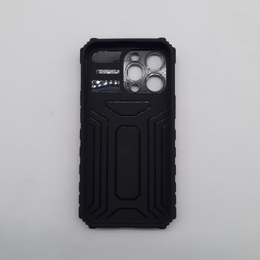 iPhone 13 Pro Heavy-Duty Protective Case with Integrated Camera Slide Cover and Multi-Angle Built-in Kickstand for Maximum Privacy and Hands-Free Viewing