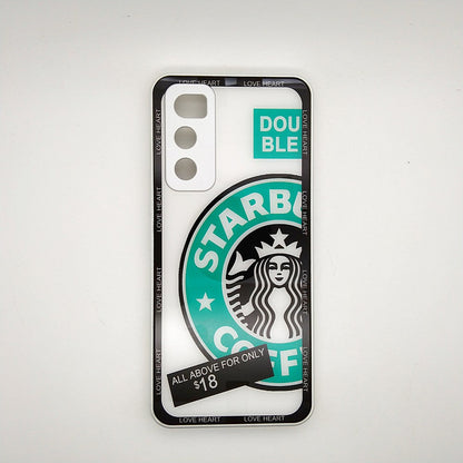 V20 SE Starbucks Series High Quality Perfect Cover Full Lens Protective Transparent TPU Case For Vivo V20 SE