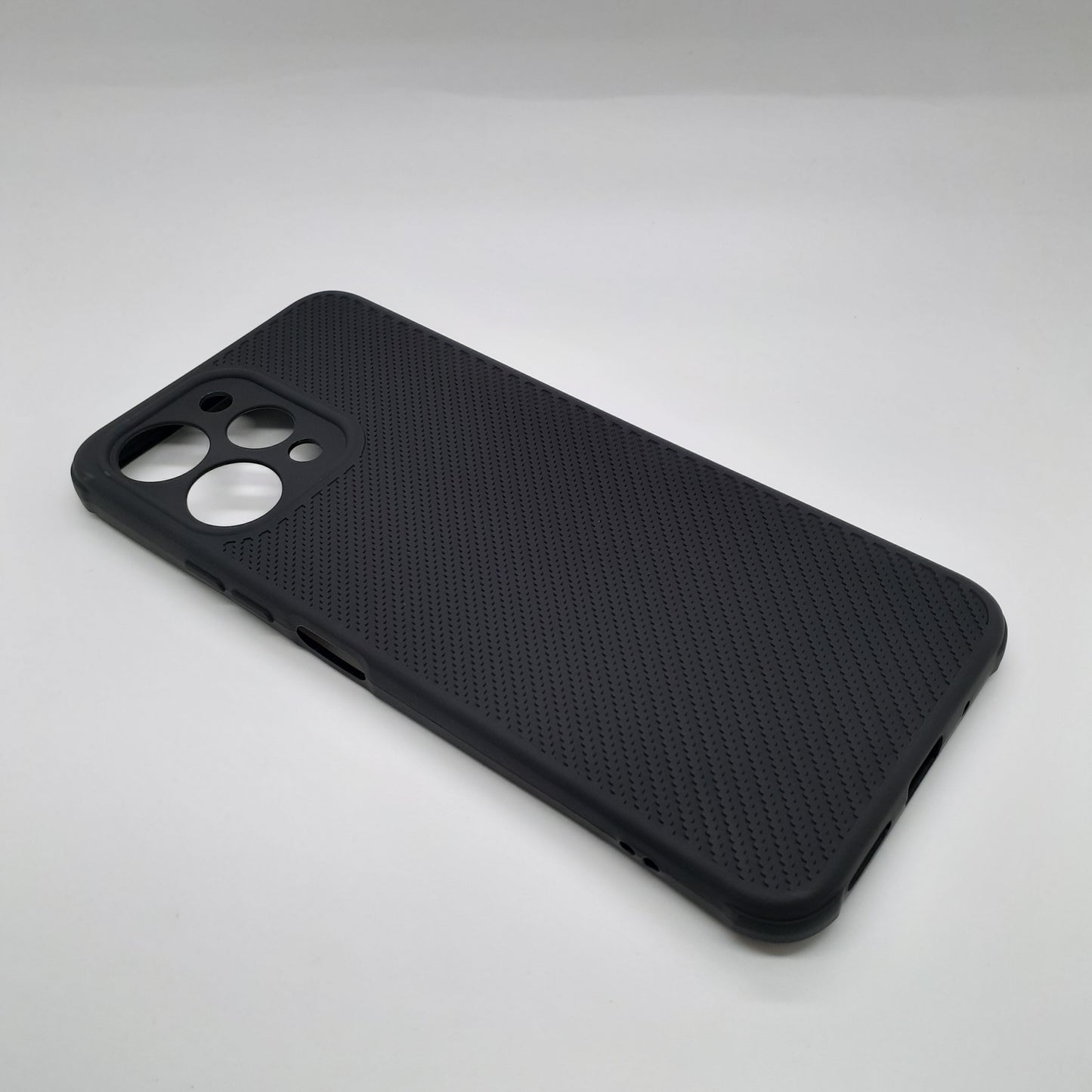 Redmi 12 Carbon Fiber texture Hard Rubber armour back cover shock-porof case