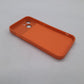 iPhone 14 Orange Back Case - Slim Fit Protective Silicone Phone Cover