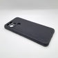 infinix Smart 6 Carbon Fiber texture Hard Rubber armour back cover shock-porof case