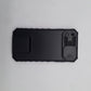 iPhone Xs Max Heavy Duty Shockproof Case with Sliding Camera Lens Protector Cover and Integrated Kickstand/Built-in Stand