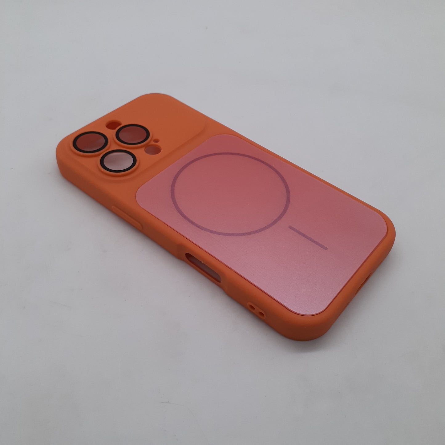 iPhone 16 Pro Orange Back Case - Slim Fit Protective Silicone Phone Cover