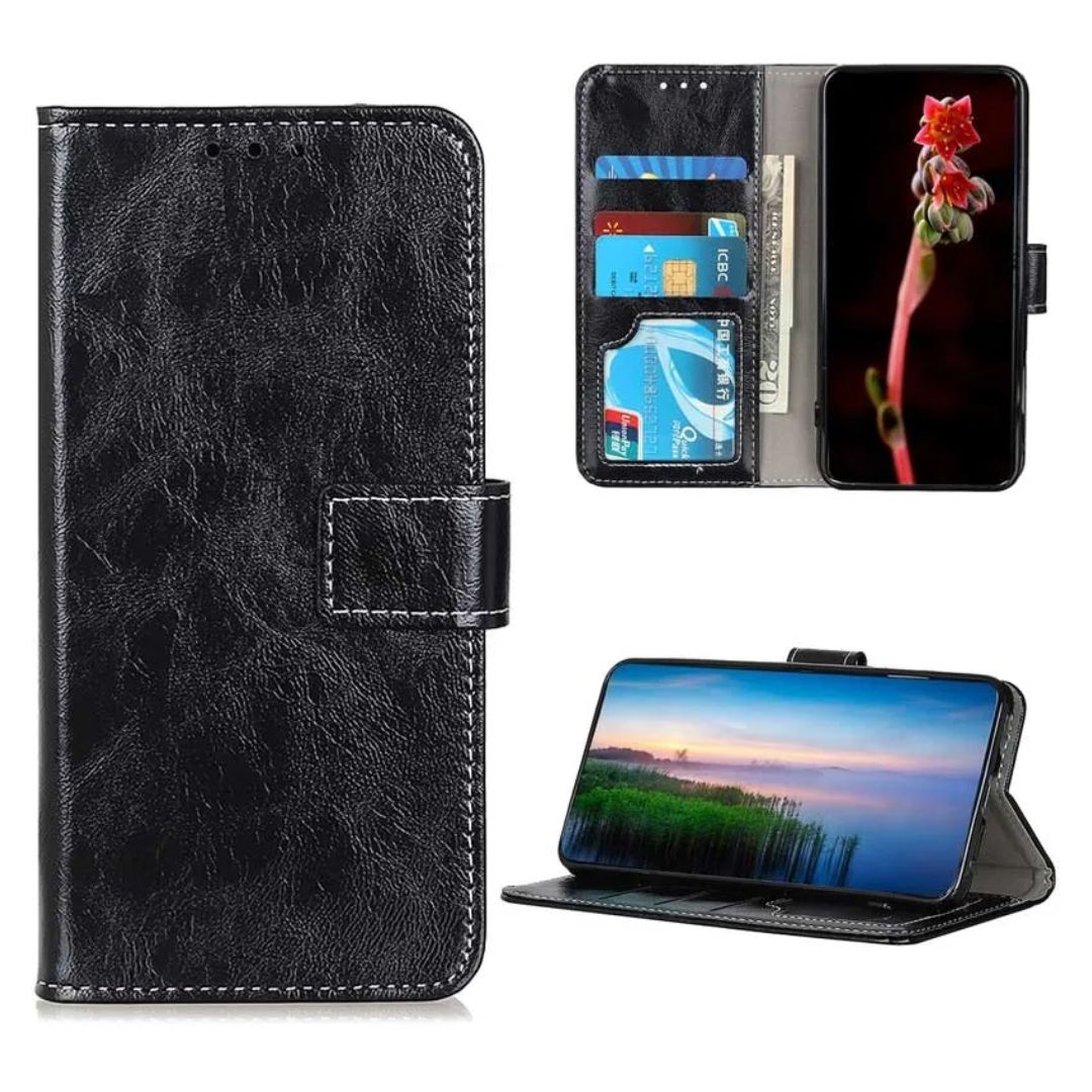 Samsung A13 Leather Pouch Case Premium Leather texture full cover