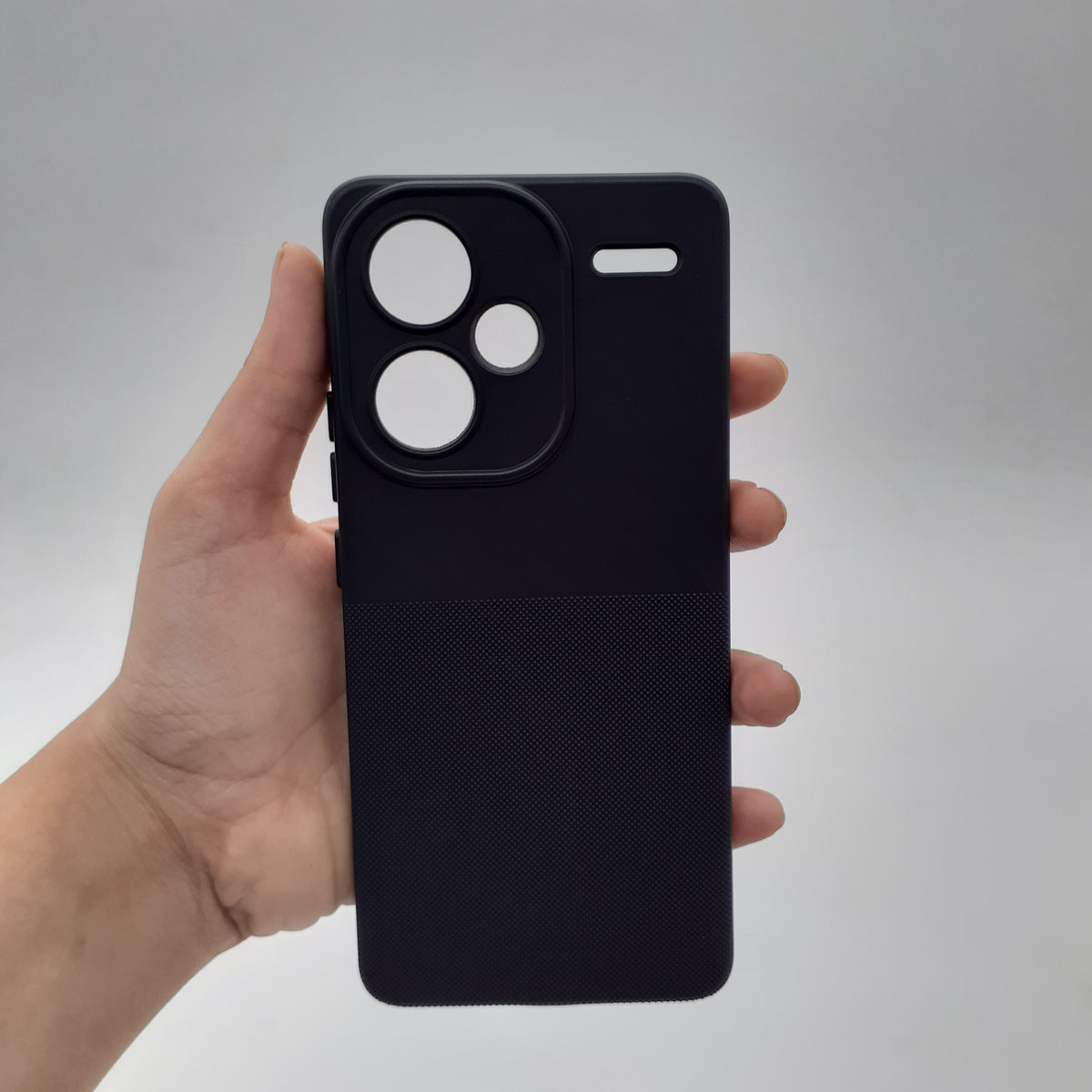 Redmi Note 13 Pro Plus Shockproof Silicone Case – Slim TPU Protective Back Cover with Raised Camera & Screen Guard