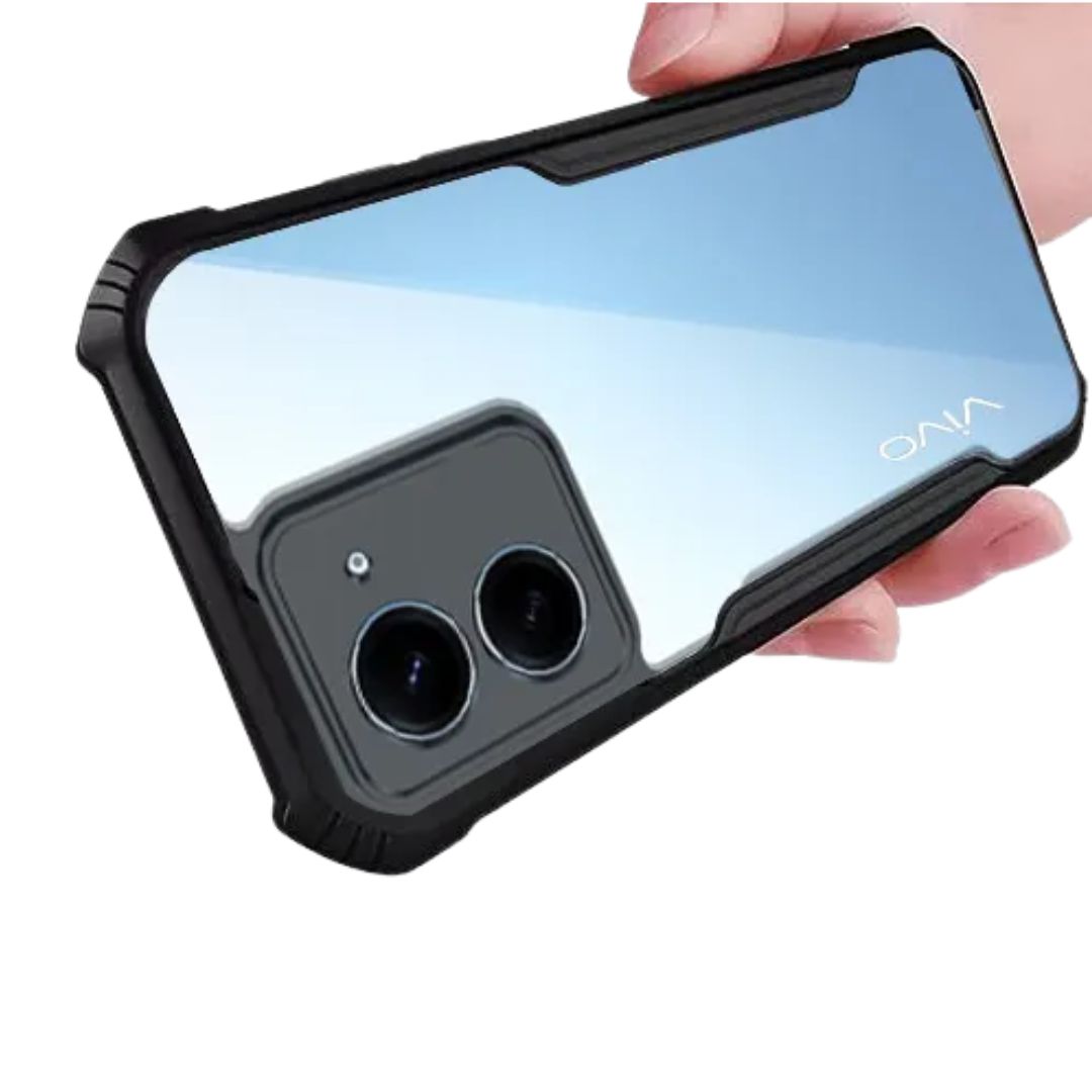 Vivo Y27s case Matte Black Back Cover Soft Silicone TPU Bumper case