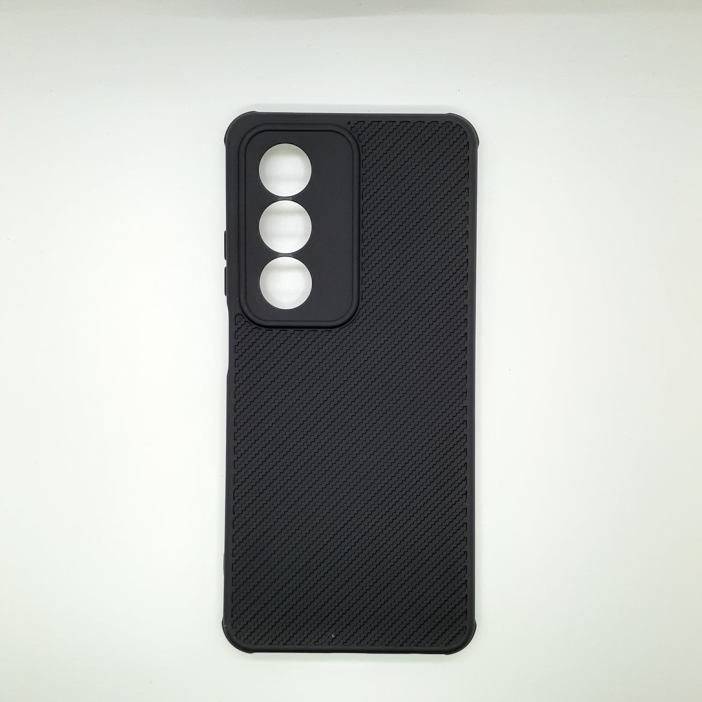 OPPO A3 Pro Carbon Fiber texture Hard Rubber armour back cover shock-porof case