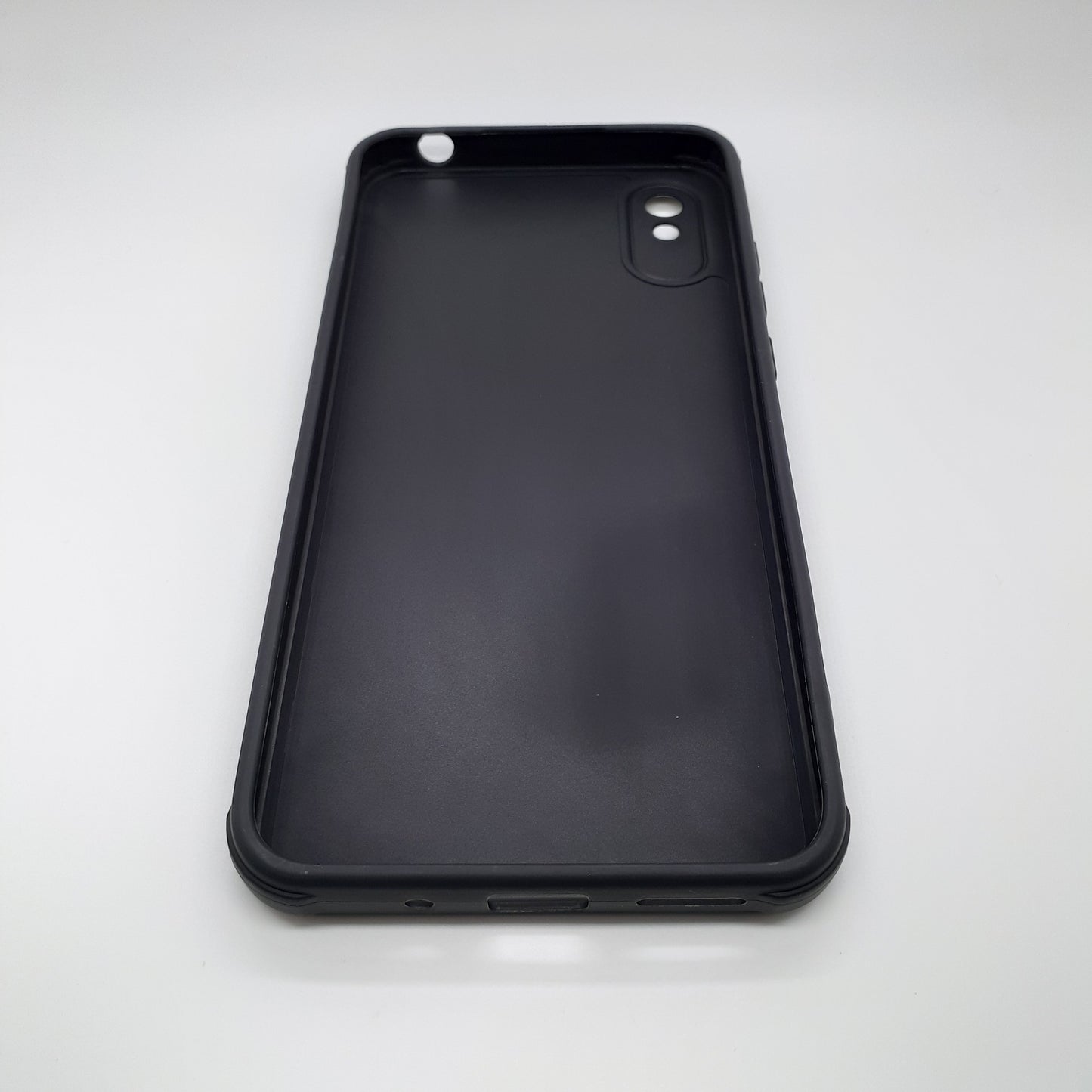 Redmi 9A Carbon Fiber texture Hard Rubber armour back cover shock-porof case