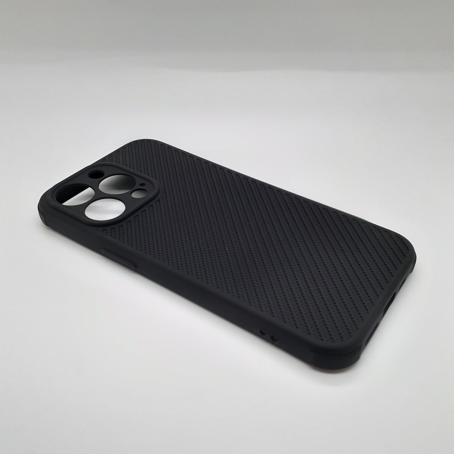 iPhone 13 Pro Carbon Fiber texture Hard Rubber armour back cover shock-porof case