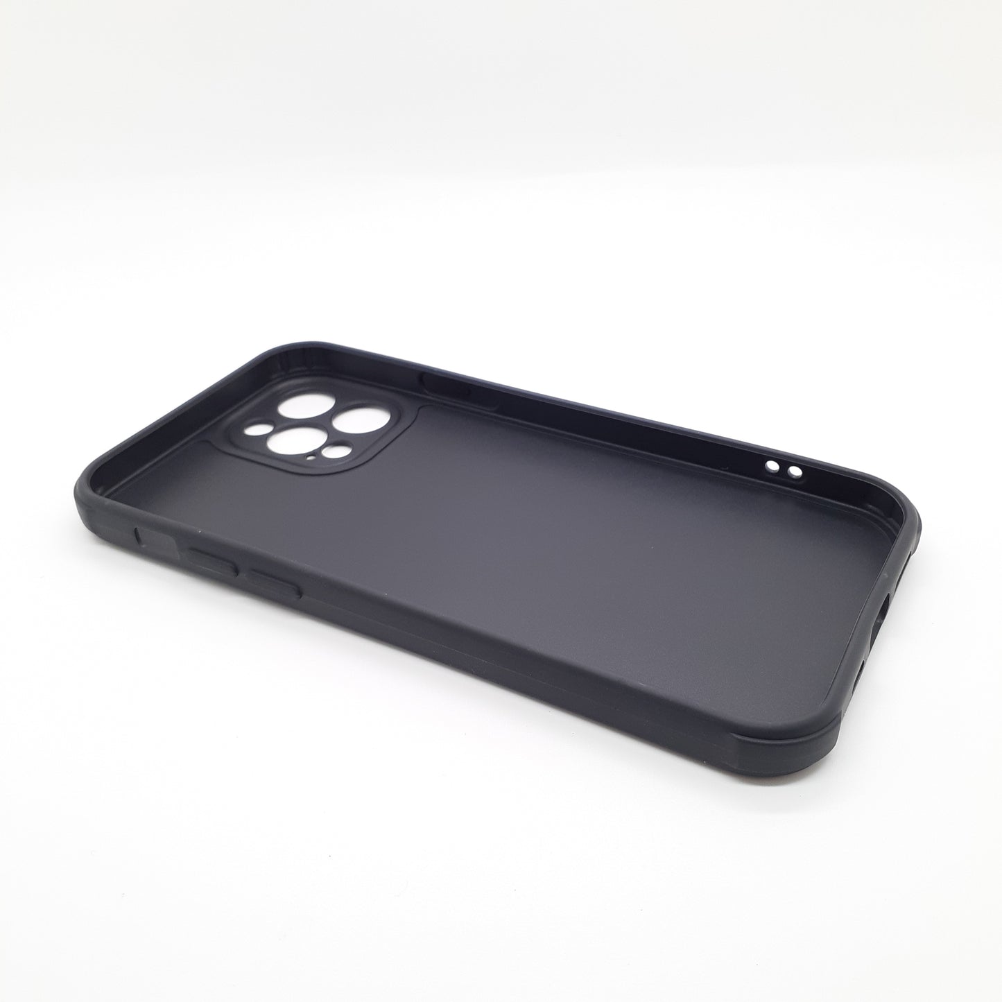 iPhone 12 Pro Carbon Fiber texture Hard Rubber armour back cover shock-porof case