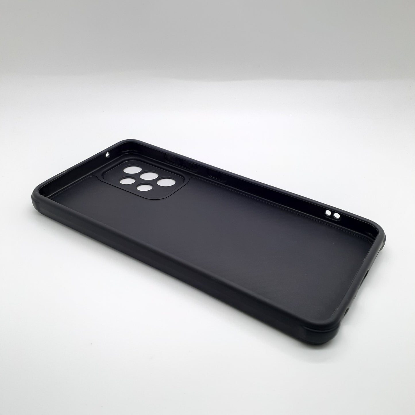 Samsung A52 Carbon Fiber texture Hard Rubber armour back cover shock-porof case