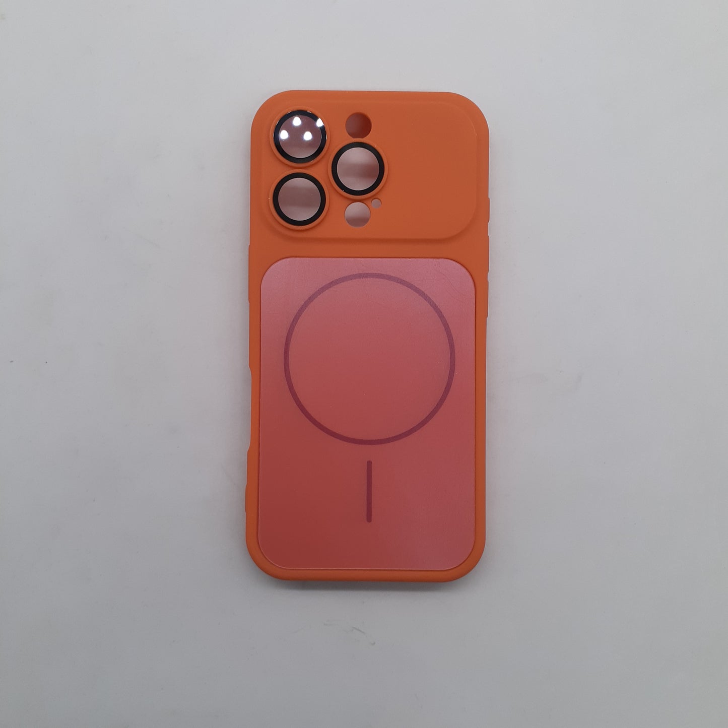 iPhone 16 Pro Orange Back Case - Slim Fit Protective Silicone Phone Cover