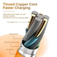 3-in-1 Fast Charging 6A 120W USB Type-C Cable – Multi USB A to Type-C, Micro USB & Lightning Charger Cord for iPhone, Samsung, Huawei, Xiaomi – Durable OD6.0 Braided Data Sync Cable