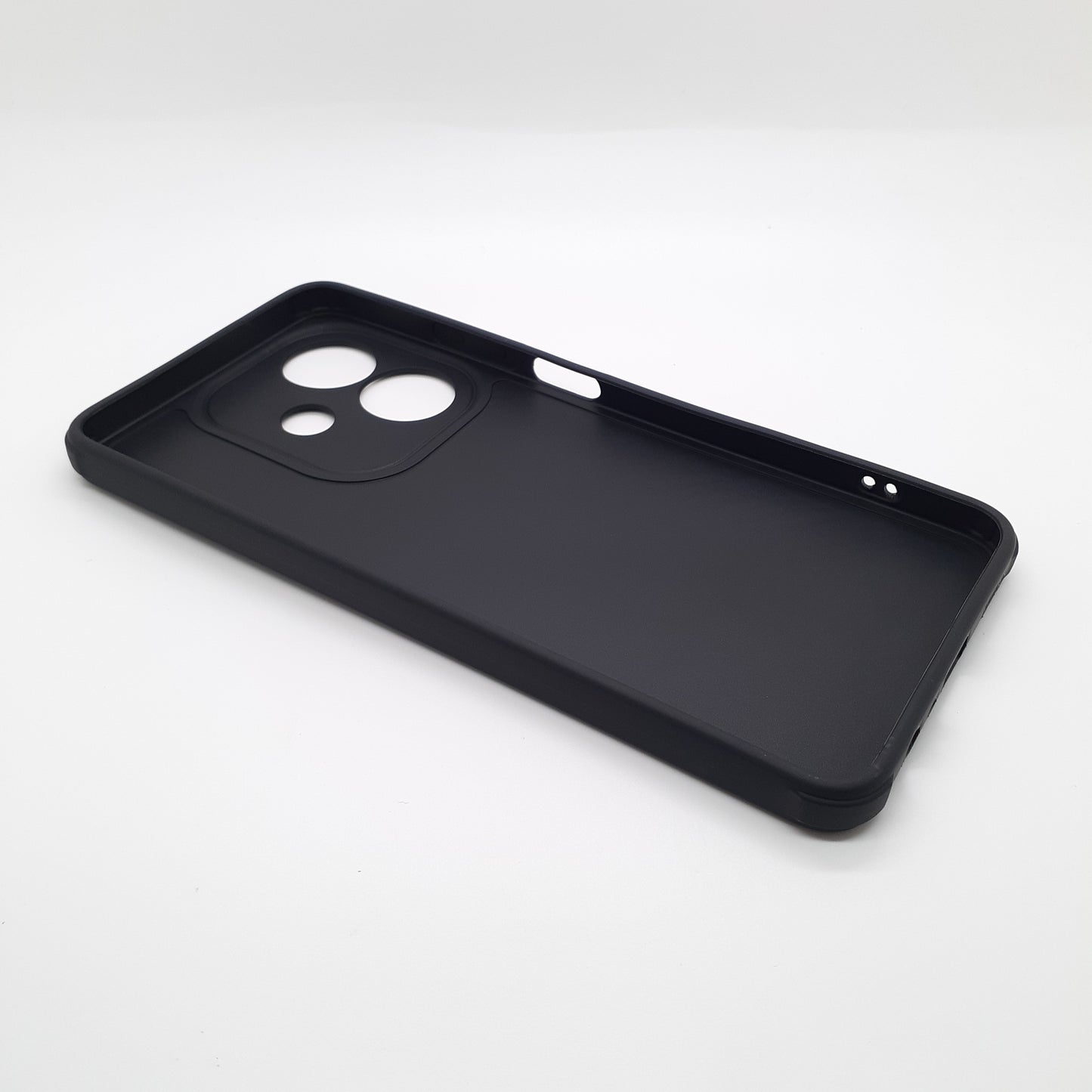 OPPO A3x Carbon Fiber texture Hard Rubber armour back cover shock-porof case