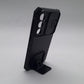 Samsung S23 FE Shockproof Case with Sliding Camera Cover and Integrated Ring Stand Holder, Heavy Duty Protection, Black