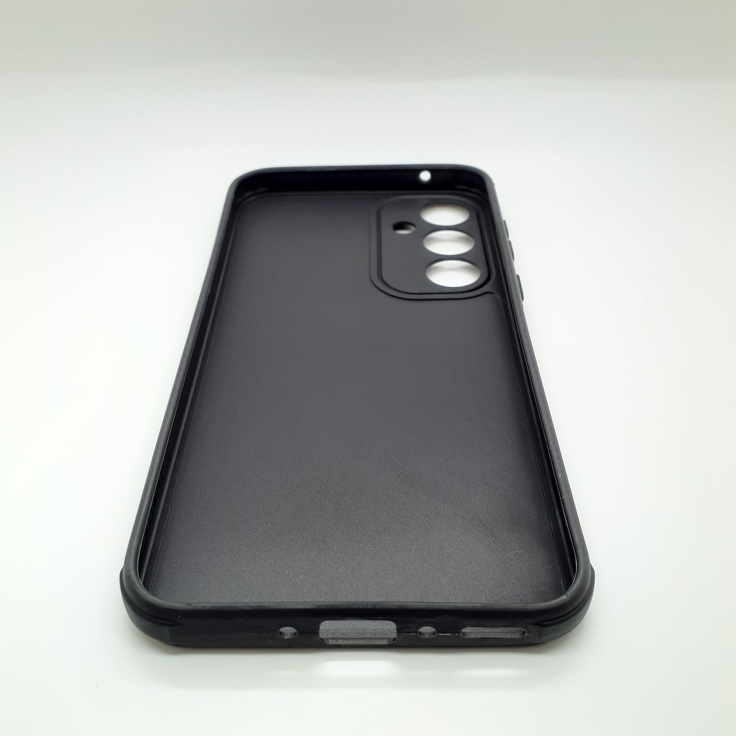 Samsung A35 Carbon Fiber texture Hard Rubber armour back cover shock-porof case