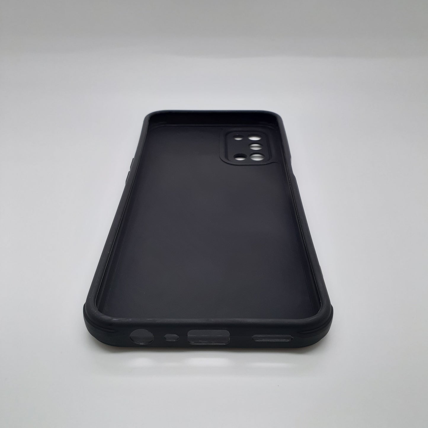 OPPO A52 Carbon Fiber texture Hard Rubber armour back cover shock-porof case
