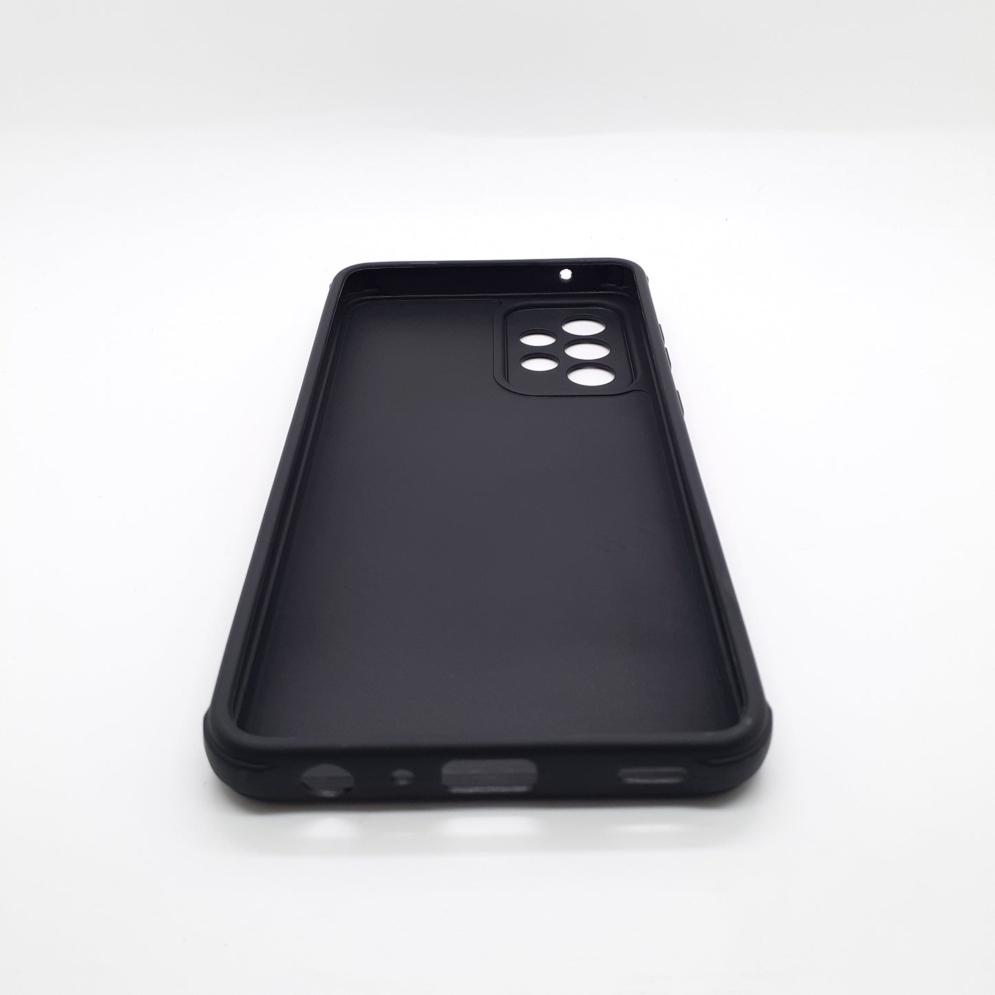 Samsung A52 Carbon Fiber texture Hard Rubber armour back cover shock-porof case