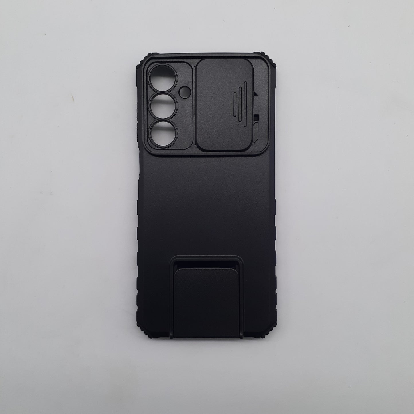 Samsung A16 Shockproof Hybrid Case with Sliding Camera Lens Protection and Integrated Ring Stand Holder, Heavy Duty TPU+PC Cover