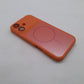 iPhone 16 Orange Back Case - Slim Fit Shockproof Protective Silicone Phone Cover