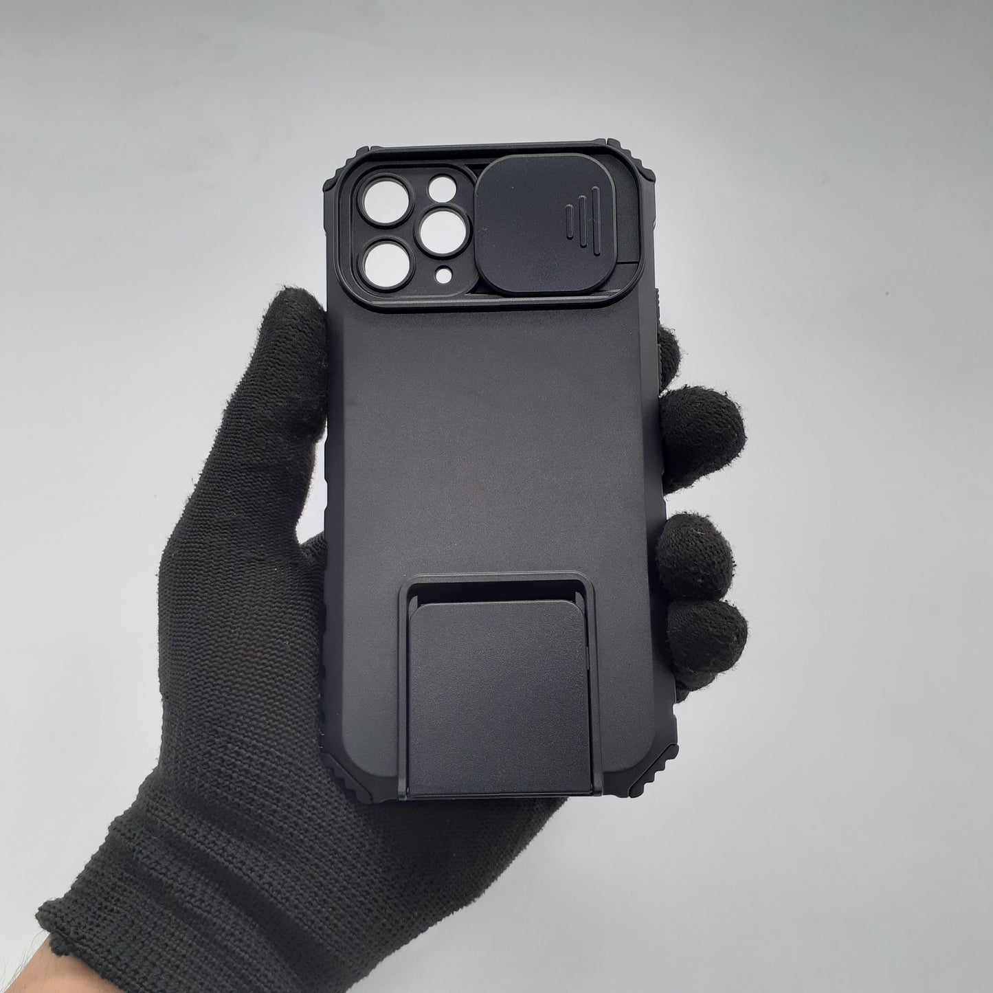 iPhone 11 Pro Heavy Duty Protective Case with Sliding Camera Cover and Integrated Kickstand for Hands-Free Viewing