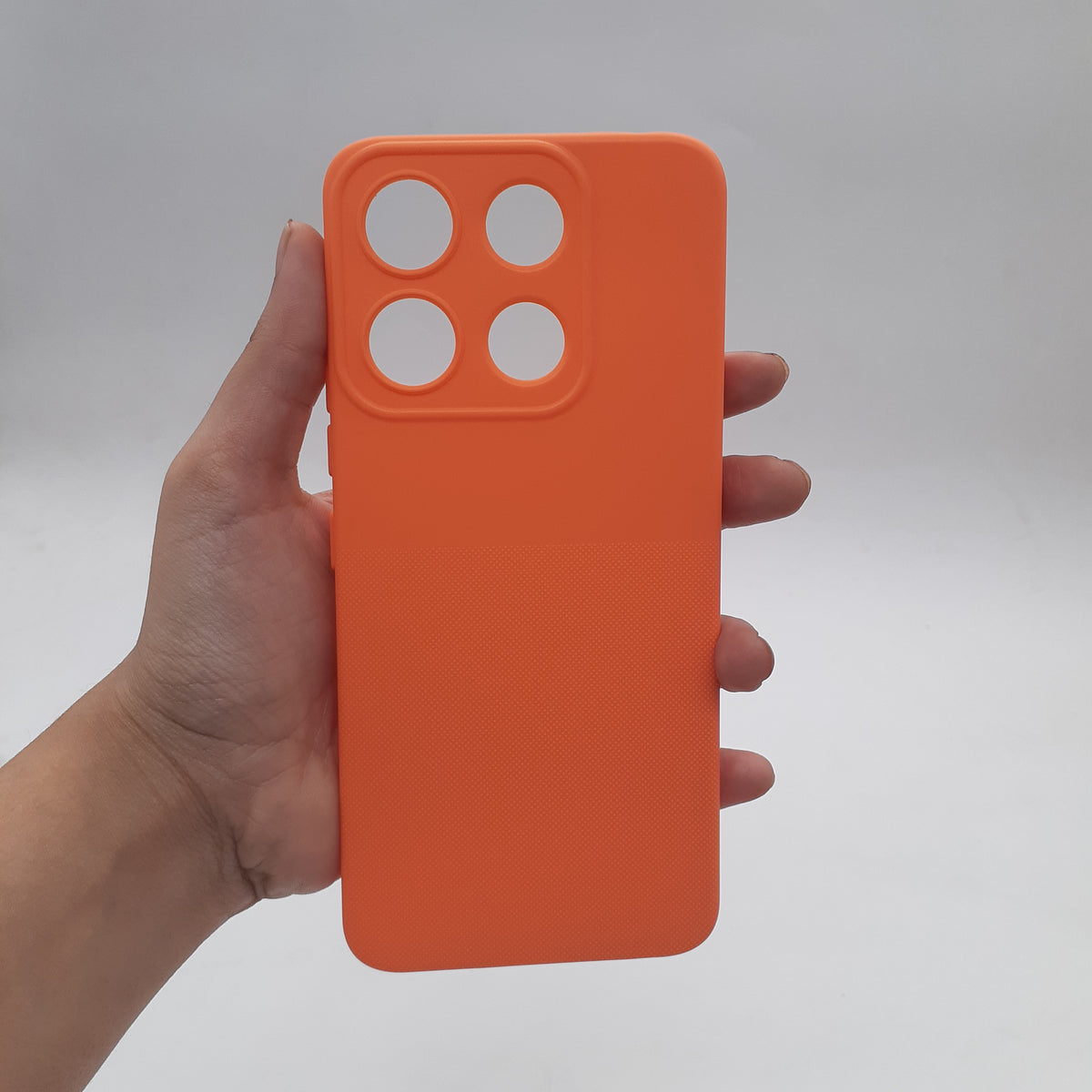 itel A60 Soft Silicone TPU Case – Slim Shockproof Protective Back Cover with Anti-Slip Grip & Raised Edges