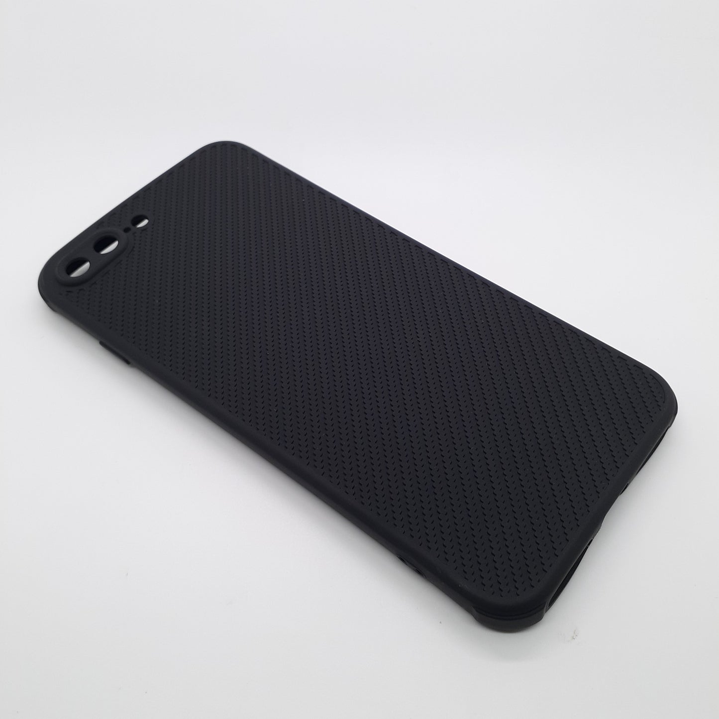 iPhone 7 Plus Carbon Fiber texture Hard Rubber armour back cover shock-porof case