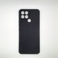 infinix Smart 6 Carbon Fiber texture Hard Rubber armour back cover shock-porof case