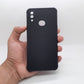 Samsung A10s Carbon Fiber texture Hard Rubber armour back cover shock-porof case