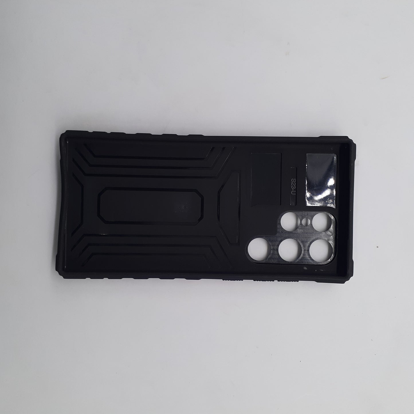Samsung S23 Ultra Heavy Duty Shockproof Phone Case with Slide Camera Cover and Integrated Kickstand for Hands-Free Viewing