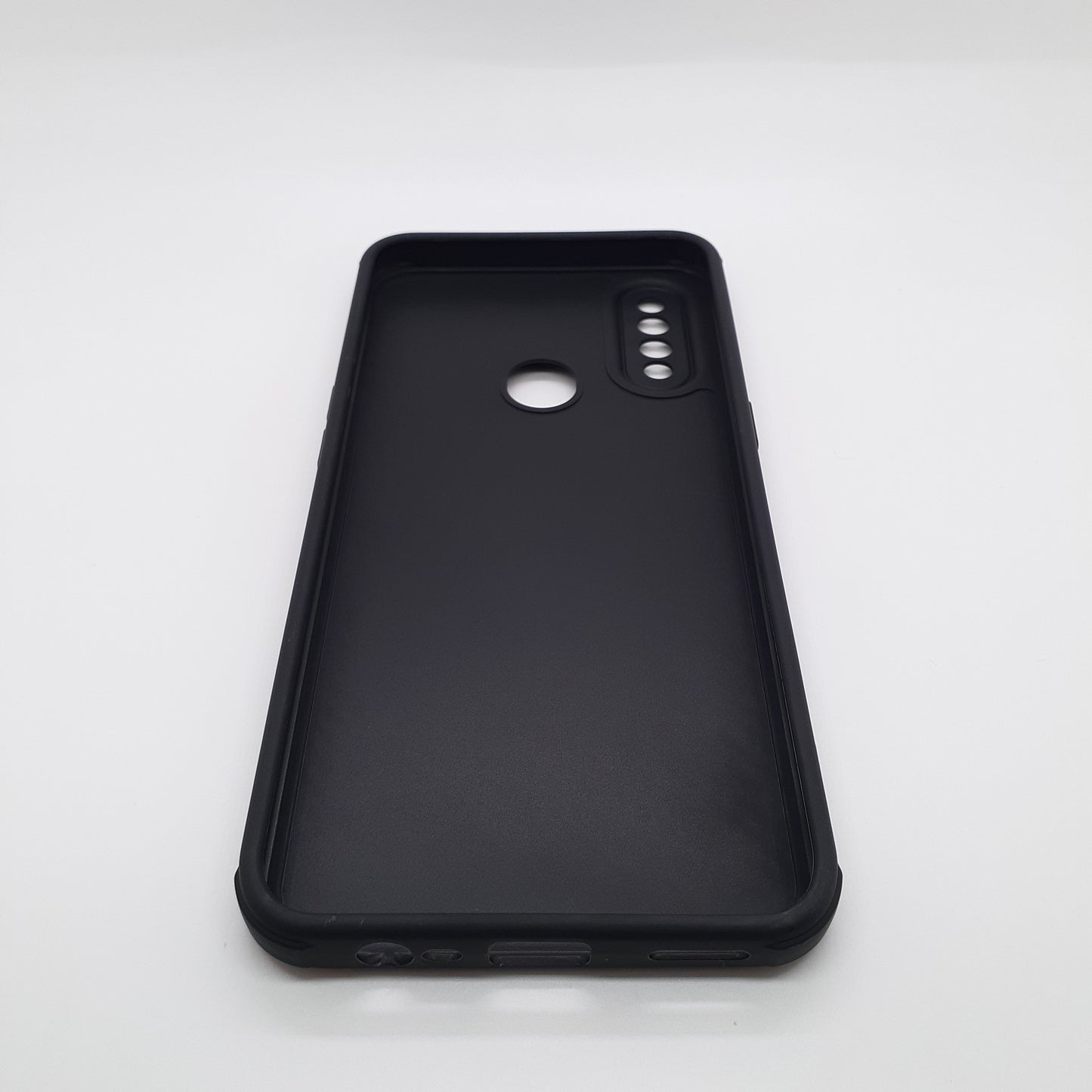 OPPO A8 Carbon Fiber texture Hard Rubber armour back cover shock-porof case