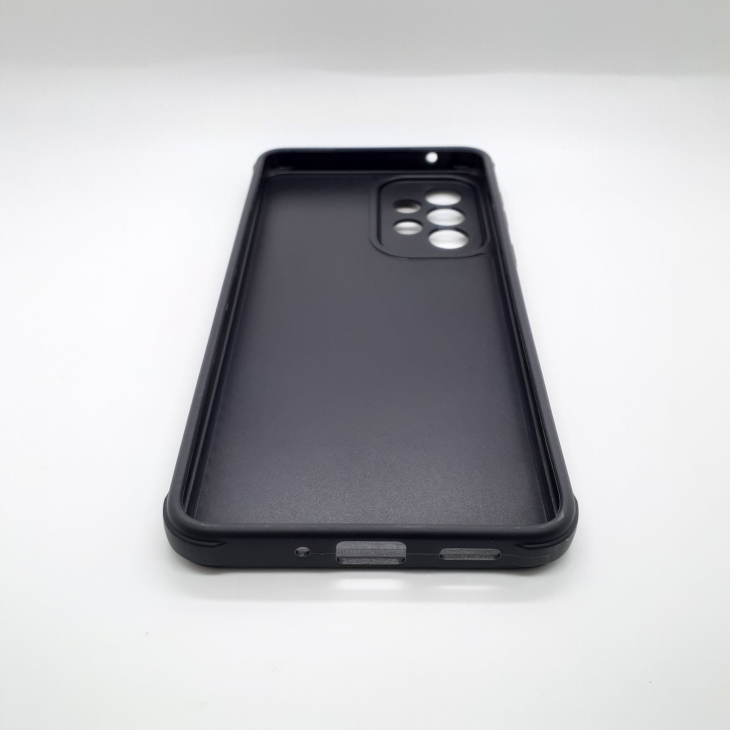 Samsung A33 5G Carbon Fiber texture Hard Rubber armour back cover shock-porof case
