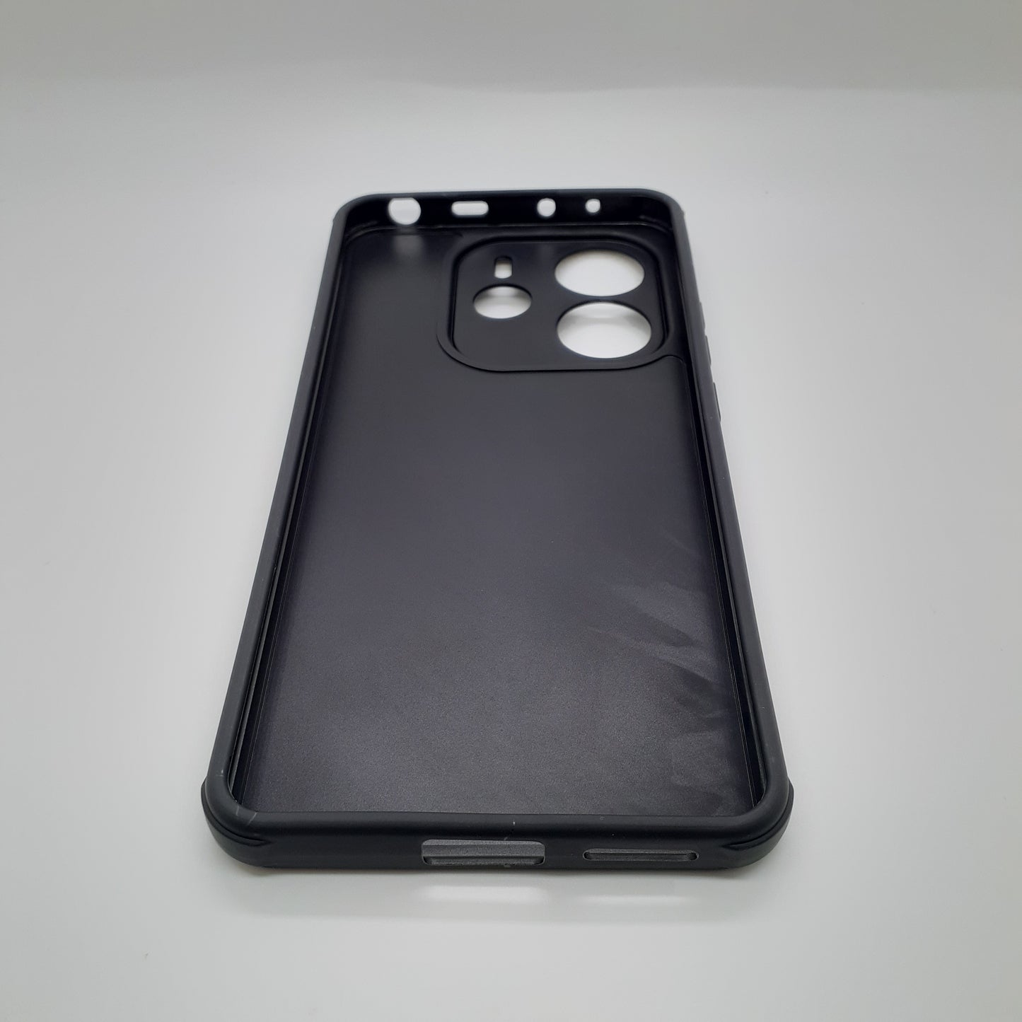 Redmi Note 14 Carbon Fiber texture Hard Rubber armour back cover shock-porof case