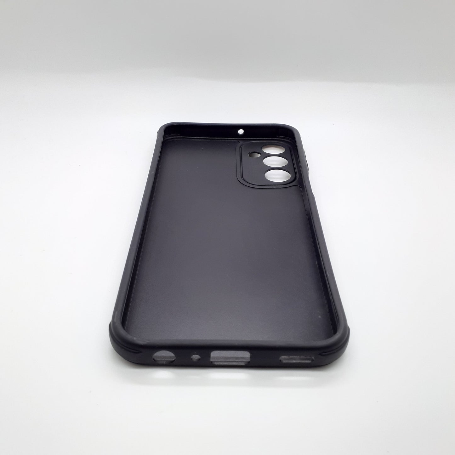 Samsung A24 Carbon Fiber texture Hard Rubber armour back cover shock-porof case