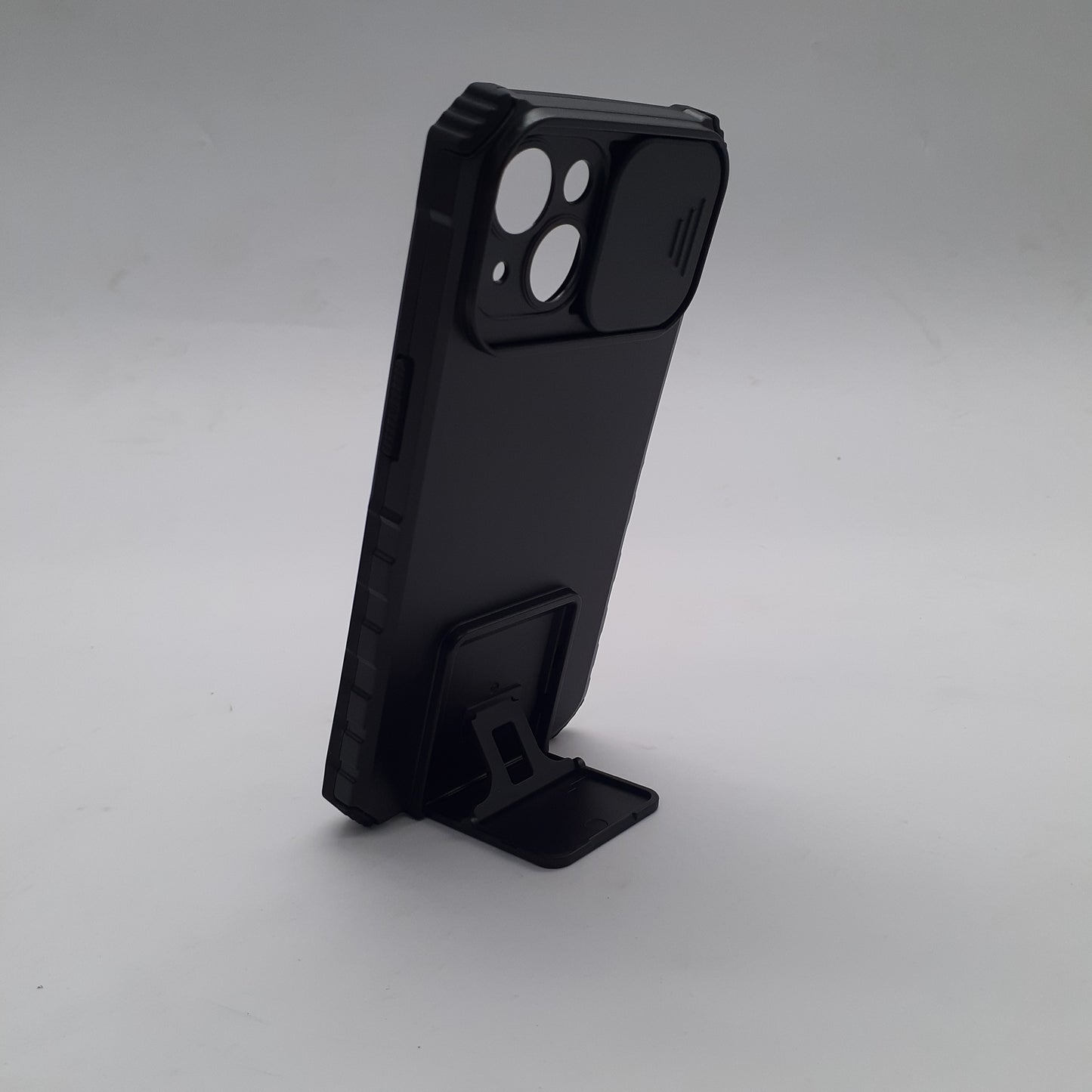 iPhone 14 Case with Camera Slide Cover, Built-in Stand, Military Grade Shockproof Drop Protection, Heavy Duty Rugged Protective Cover