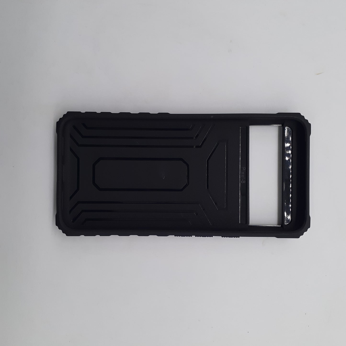Google Pixel 8 Heavy Duty Shockproof Case with Slide Camera Lens Cover and Integrated Kickstand/Stand for Hands-Free Viewing