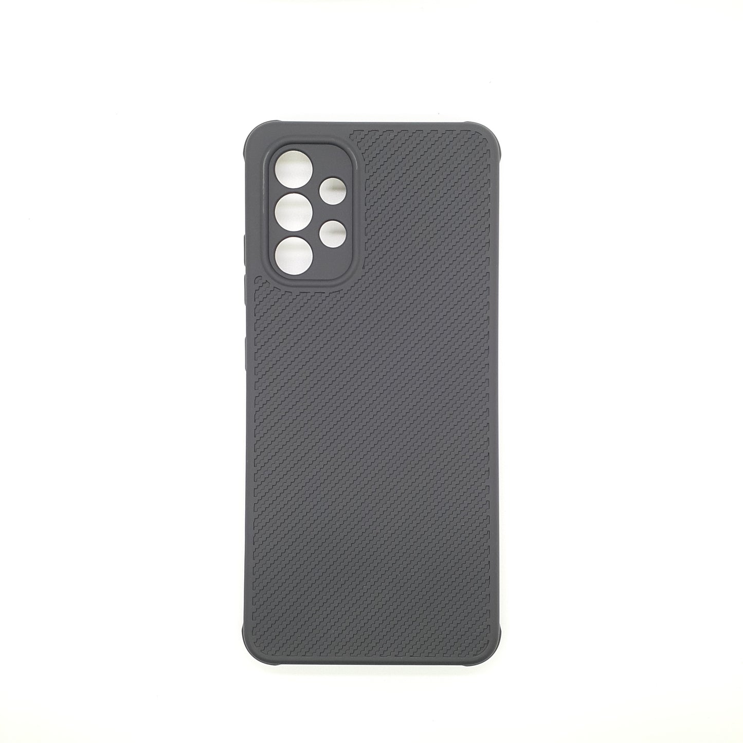 Samsung A32 Carbon Fiber texture Hard Rubber armour back cover shock-porof case