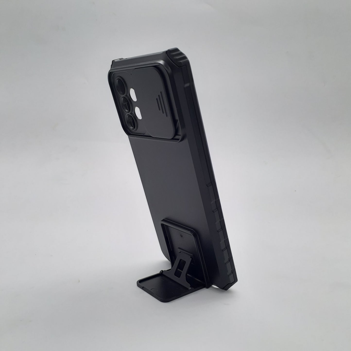 Samsung A72 Shockproof Phone Case with Camera Slide Cover, Integrated Kickstand, and Ring Holder for Ultimate Protection and Hands-Free Viewing