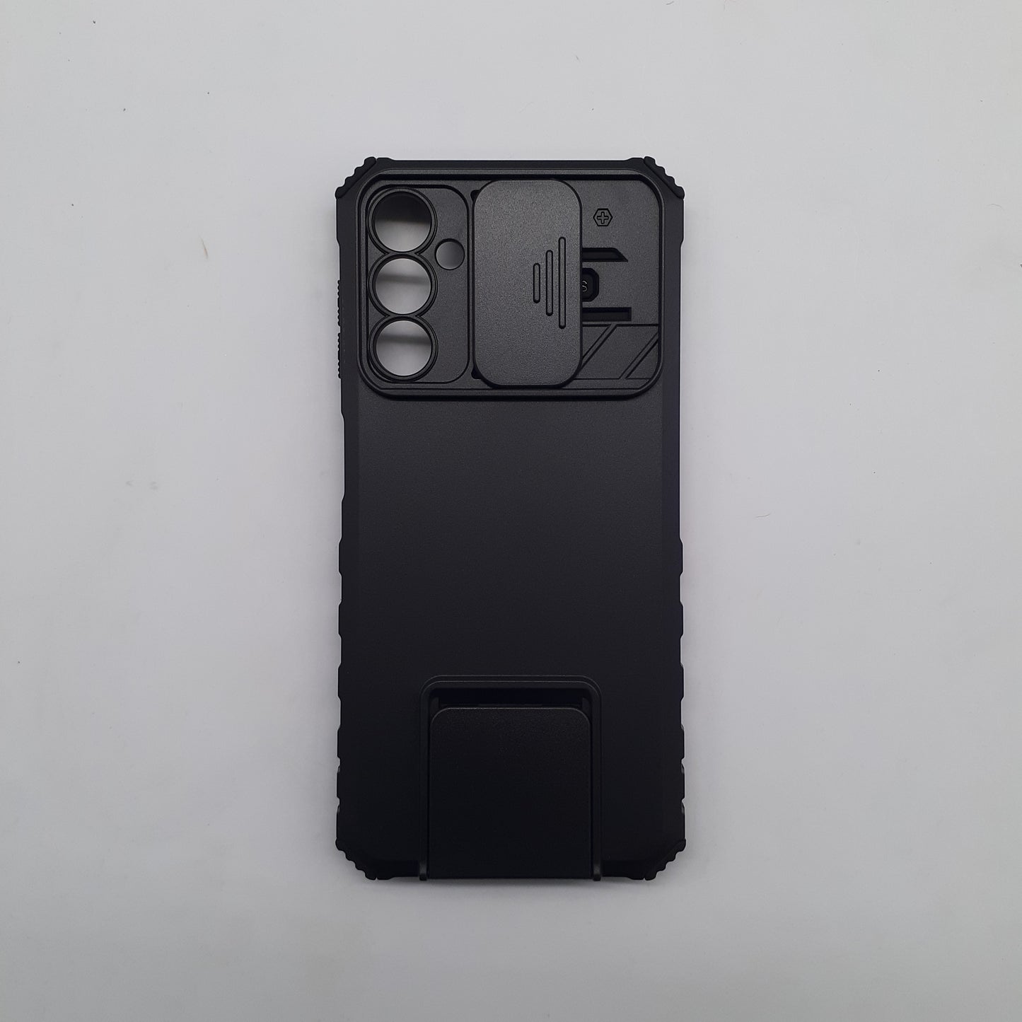 Samsung A14 Heavy Duty Shockproof Phone Case with Sliding Camera Lens Cover and Integrated Kickstand for Military Grade Protection