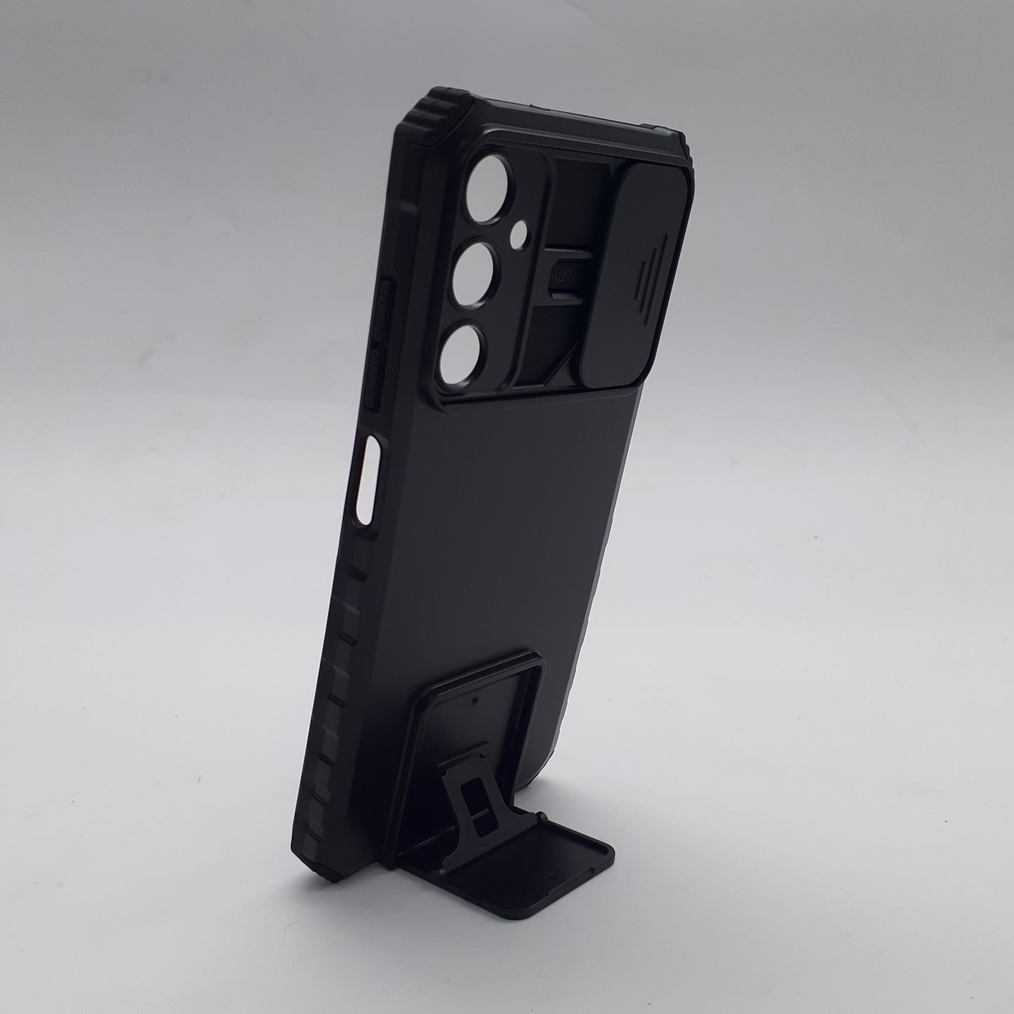 Samsung A05s Case with Sliding Camera Cover, Built-in 360¡ Rotatable Invisible Kickstand, Military Grade Shockproof Protective Magnetic Phone Case