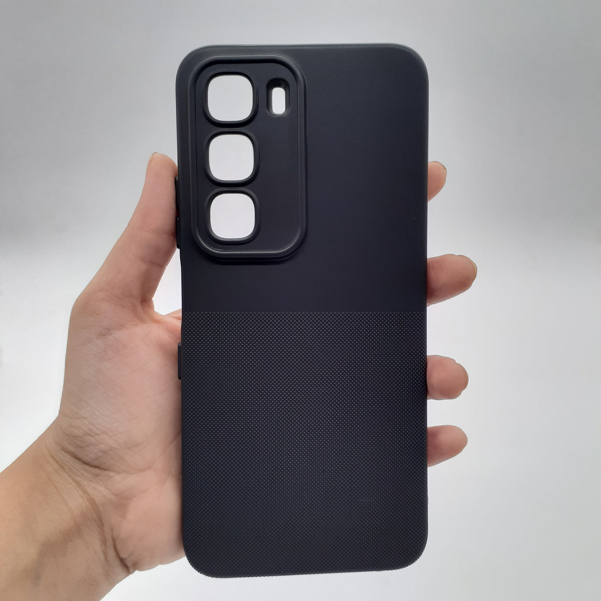 Infinix Hot 60 Shockproof Silicone Protective Case – Slim TPU Back Cover with Raised Camera and Anti-Slip Grip