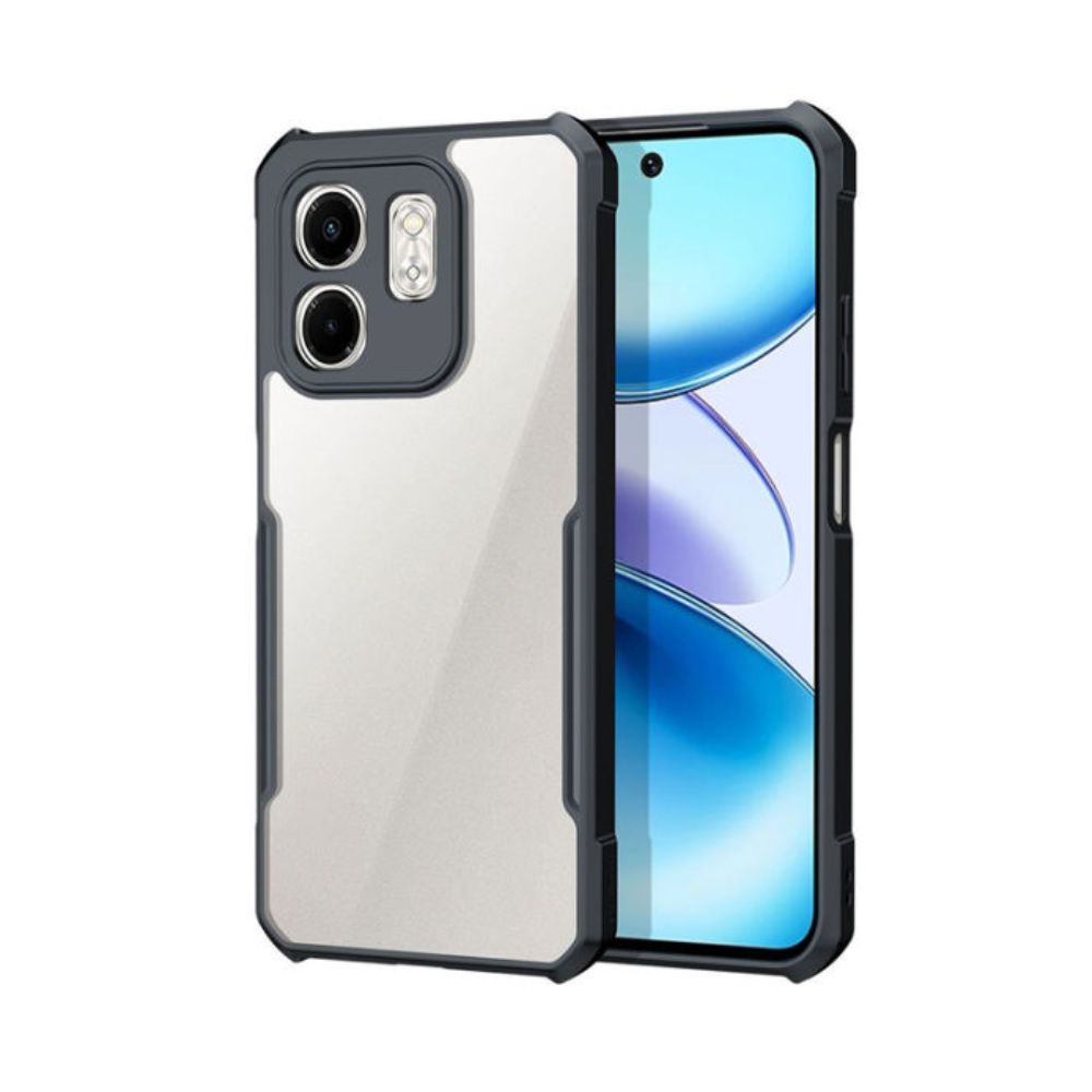 infinix Hot 50i Rugged Anti-Drop Case with Shock-Proof Edges and Anti-Slip Hand Grip Soft TPU Back Cover Protection