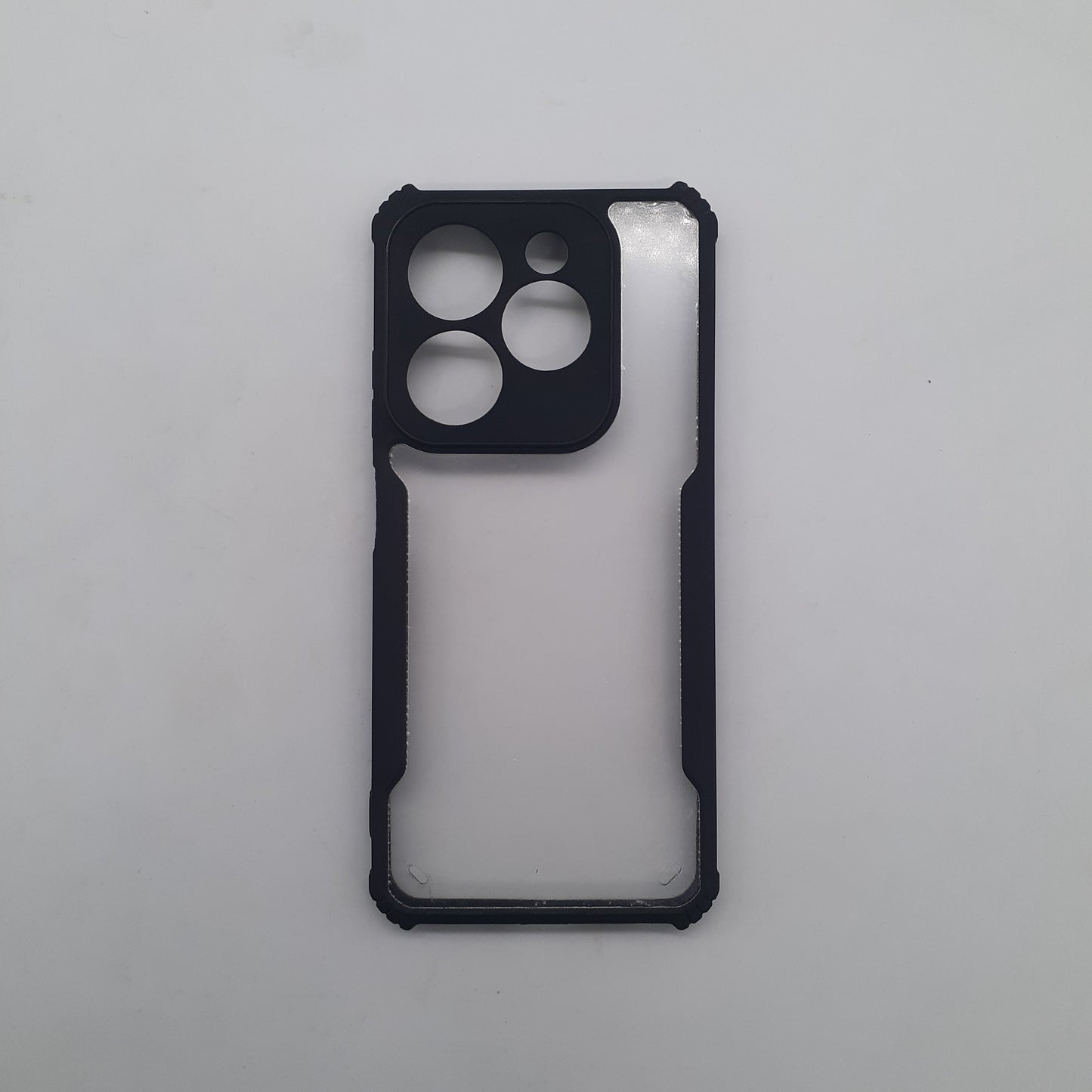 Infinix Smart 8 Plus Hybrid Armor Case with Carbon Fiber Texture, Shockproof Edges, Enhanced Grip, and Precise Cutouts for Full Protection