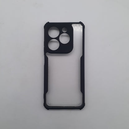 Infinix Smart 8 Plus Hybrid Armor Case with Carbon Fiber Texture, Shockproof Edges, Enhanced Grip, and Precise Cutouts for Full Protection