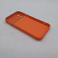 iPhone 12 Orange Back Case - Slim Fit Protective Silicone Phone Cover